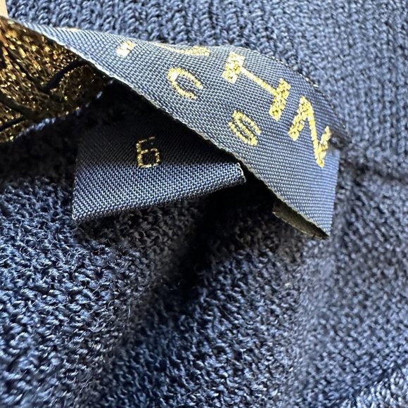 St. John Pencil Skirt Blue Santana Knit Size 6 - Picture 6 of 6
